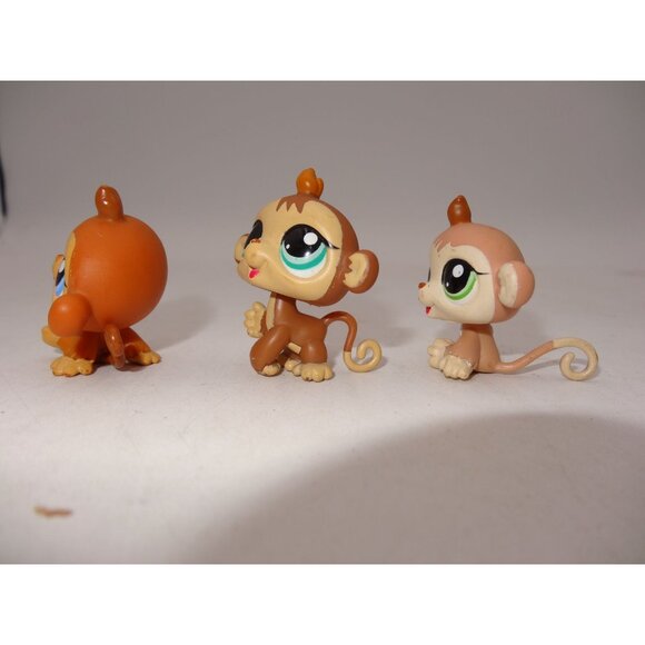 Littlest Pet Shop LPS Monkey‎ Petriplets Swing Set #1551 #1552 #1553